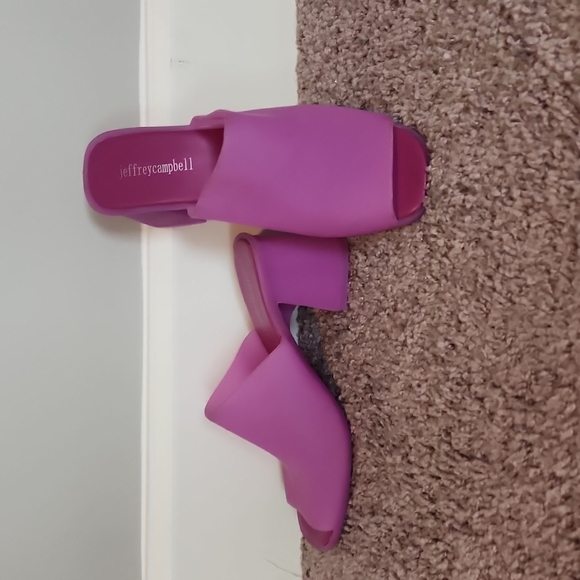 Jeffrey Campbell Shoes - Jeffrey Campbell Petra fuschia slip on plastic jelly shoes-7